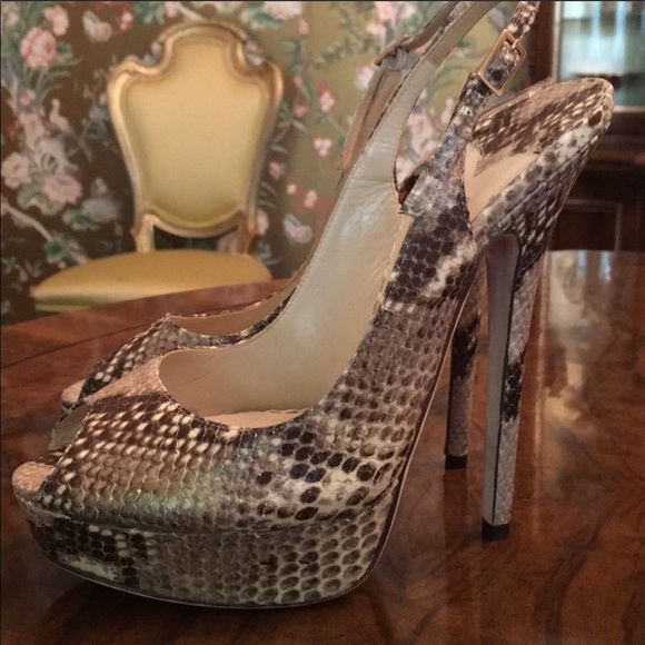 Jimmy Choo Python Heels 👠 - Picture 2 of 3
